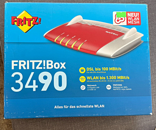 Fritz box 3490 wlan router - fritz!box,